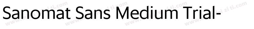 Sanomat Sans Medium Trial字体转换